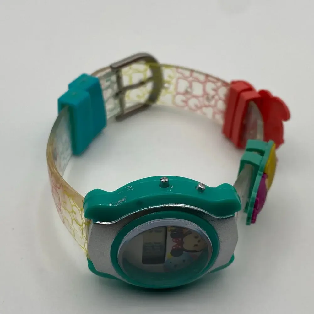 Charming Disney Minnie Mouse Green Kids Digital Watch